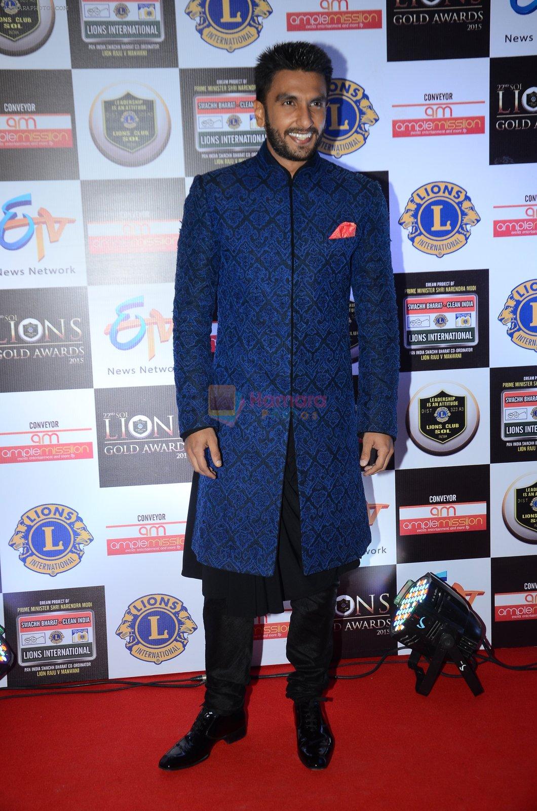 Ranveer Singh at Lions Awards 2016 on 22nd Jan 2016
