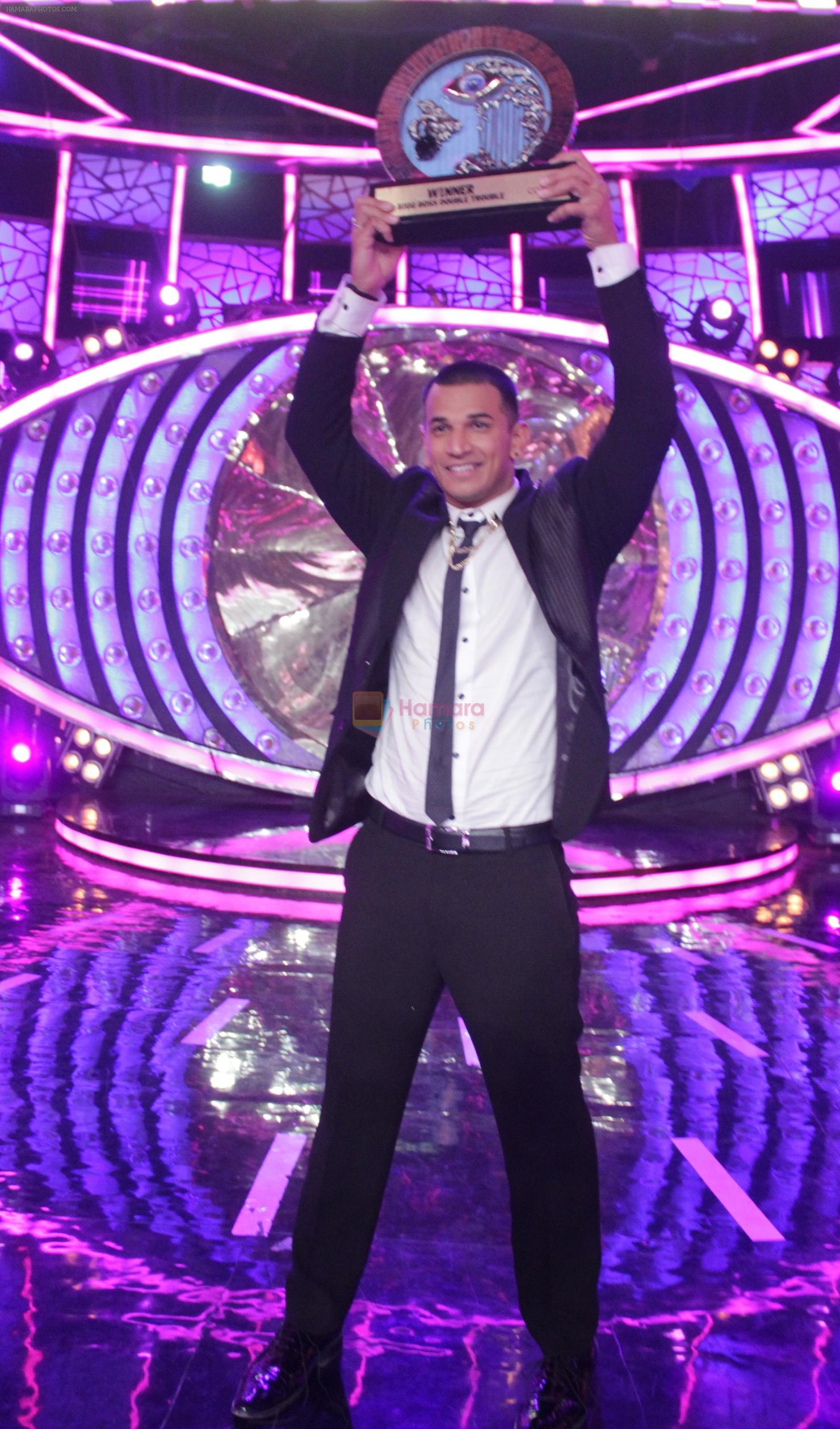 Prince's victorious moment at Bigg Boss Double Trouble Finale on 23rd Jan 2016