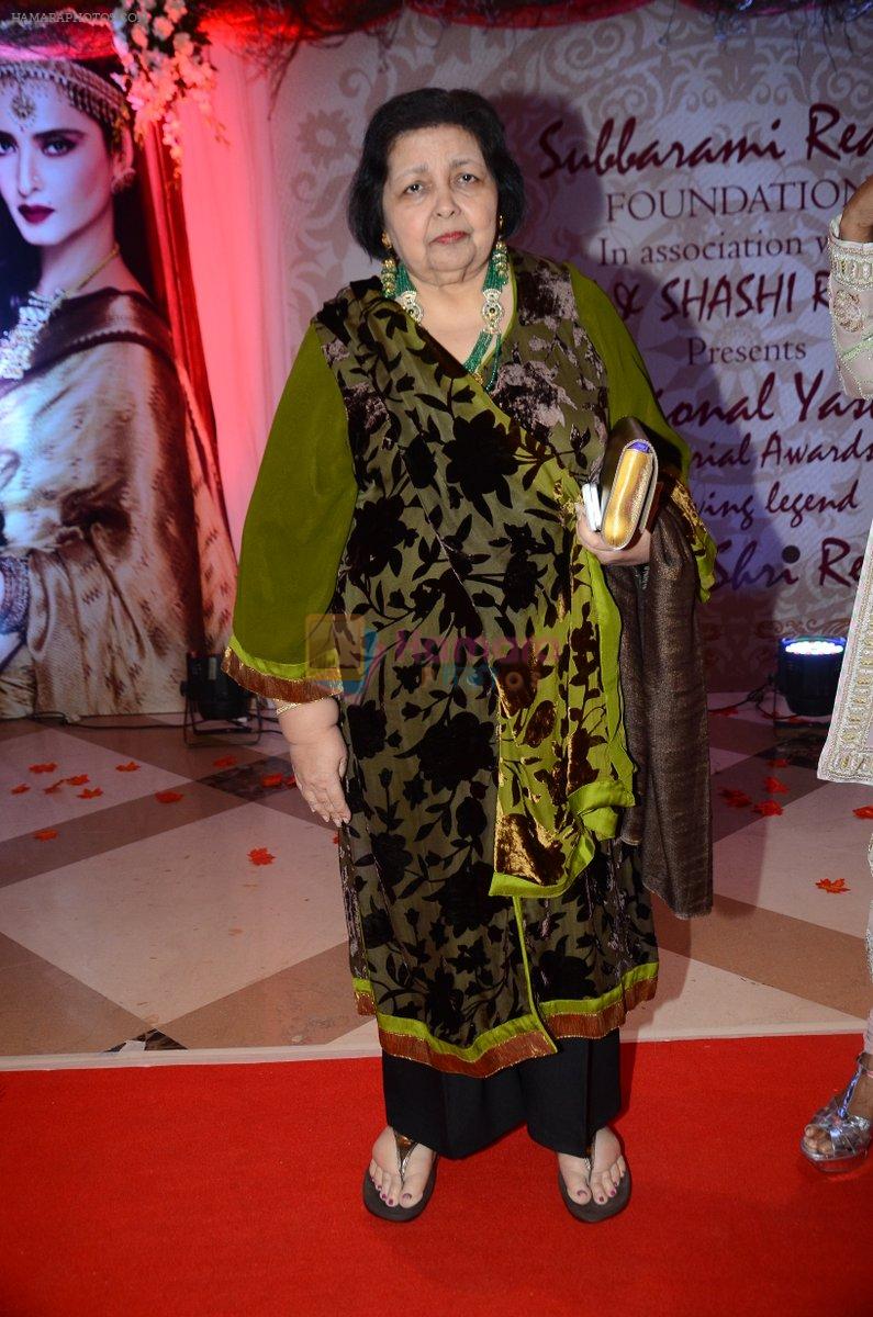 Pamela Chopra at the 3rd National Yash Chopra Memorial Award at J W Marriott Juhu on 25th Jan 2016