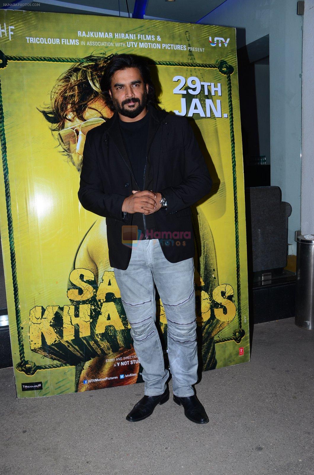 Madhavan at Saala Khadoos screening on 26th Jan 2016