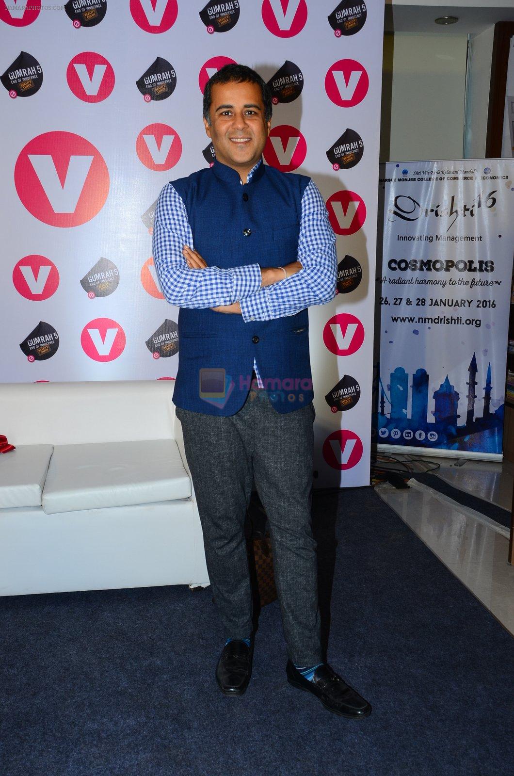 Chetan Bhagat at Channel V Gumrah book launch on 27th Jan 2016