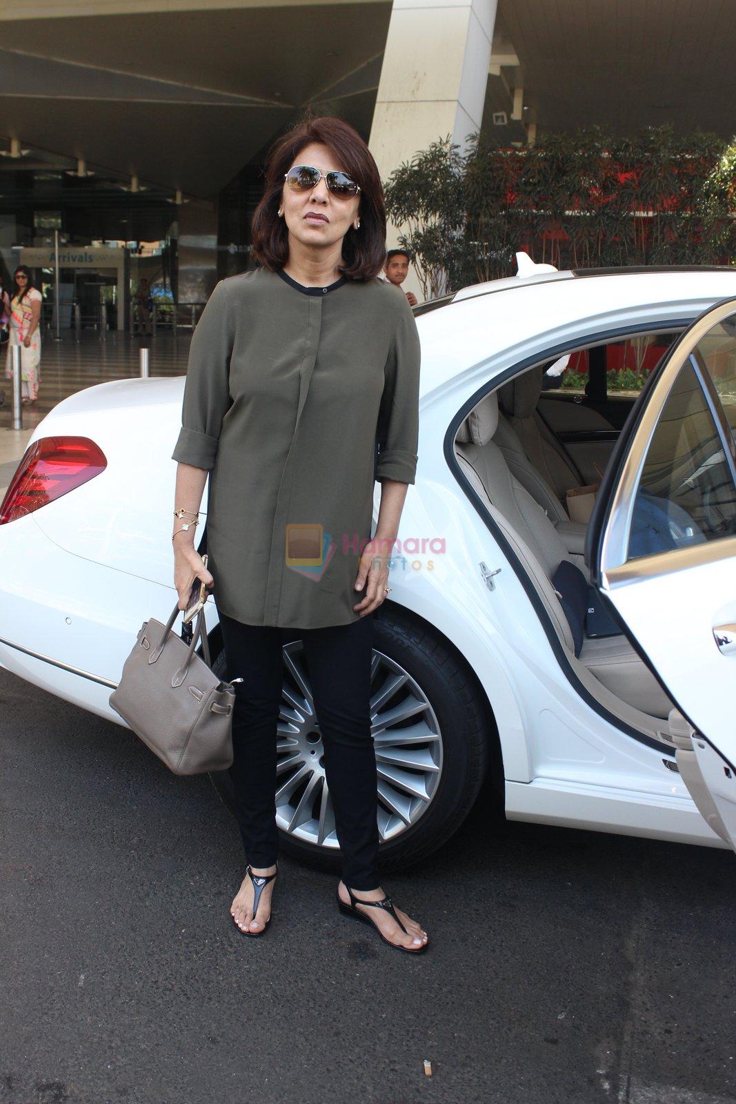 Neetu Singh snapped at airport  on 30th Jan 2016