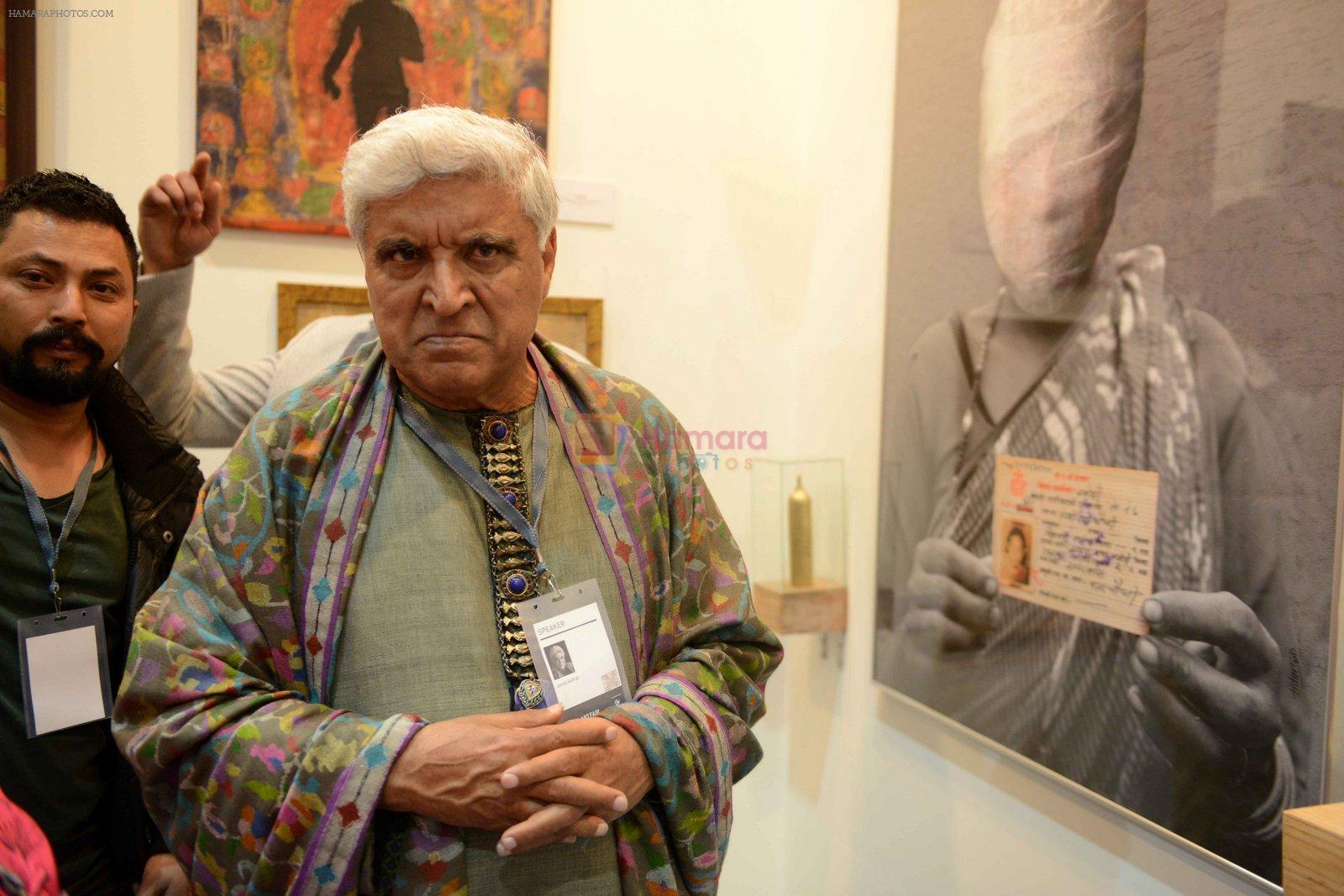 Javed Akhtar at Delhi Art Fair on 31st Jan 2016