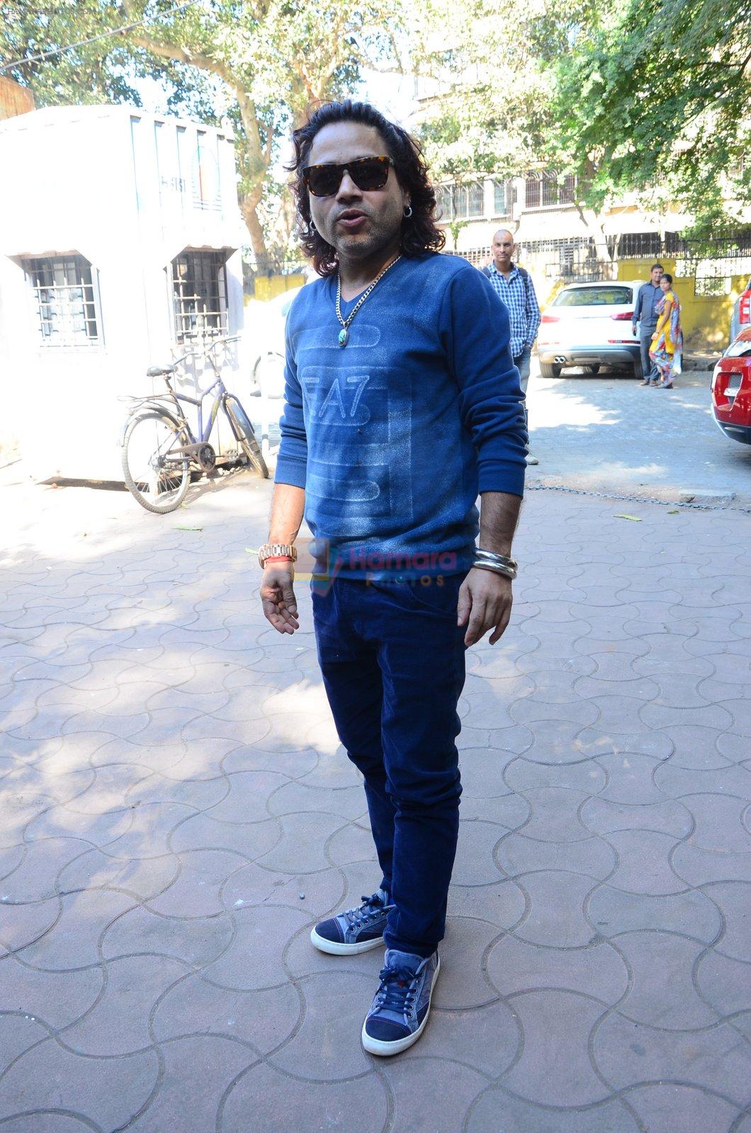 Kailash Kher at a song recording on 2nd Feb 2016