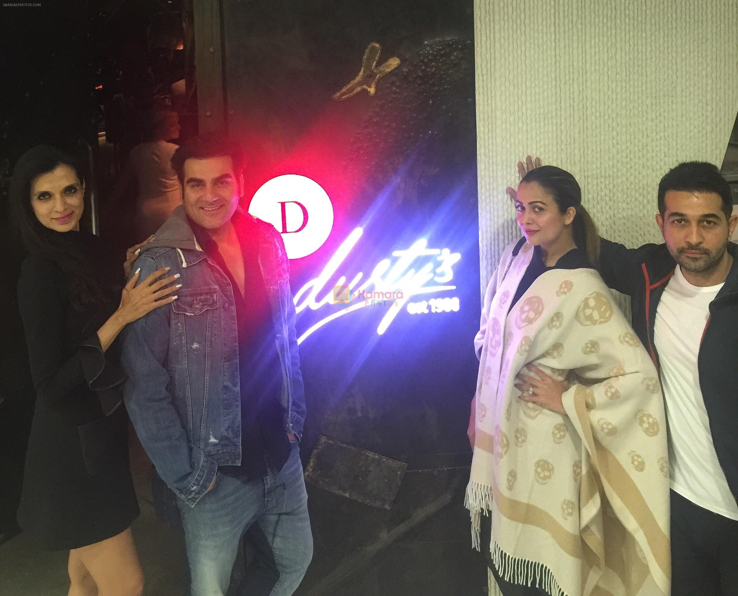 Arbaaz Khan, amrita Arora at Rekha Tourani's Dusty's Dubai Launch on 3rd Feb 2016