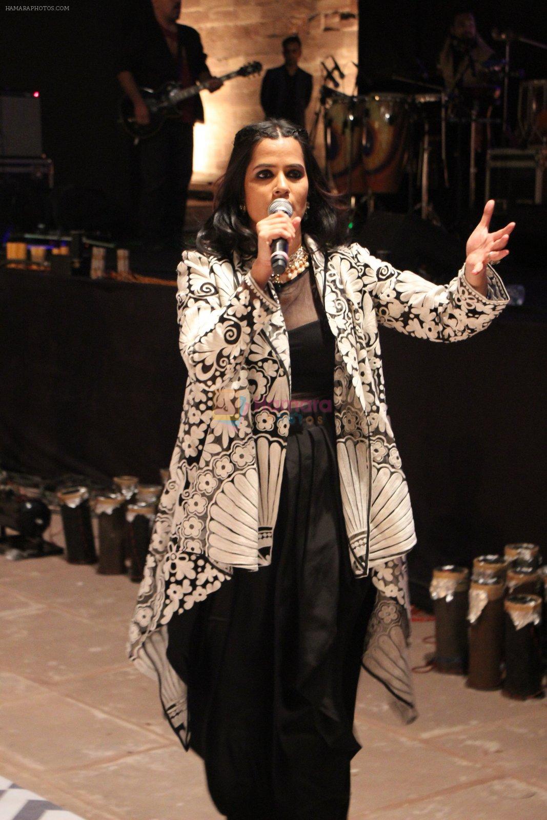 Sona Mohapatra performing at Mehrangarh Fort, a UNESCO heritage site, Jodhpur on 5th Feb 2016