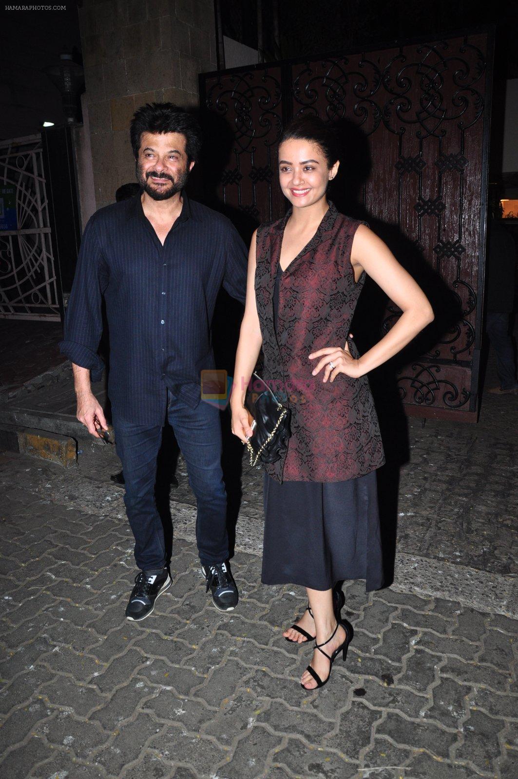 Surveen Chawla, Anil Kapoor at Anil Kapoor's party for the cast of 24 at his bunglow on 9th Feb 2016