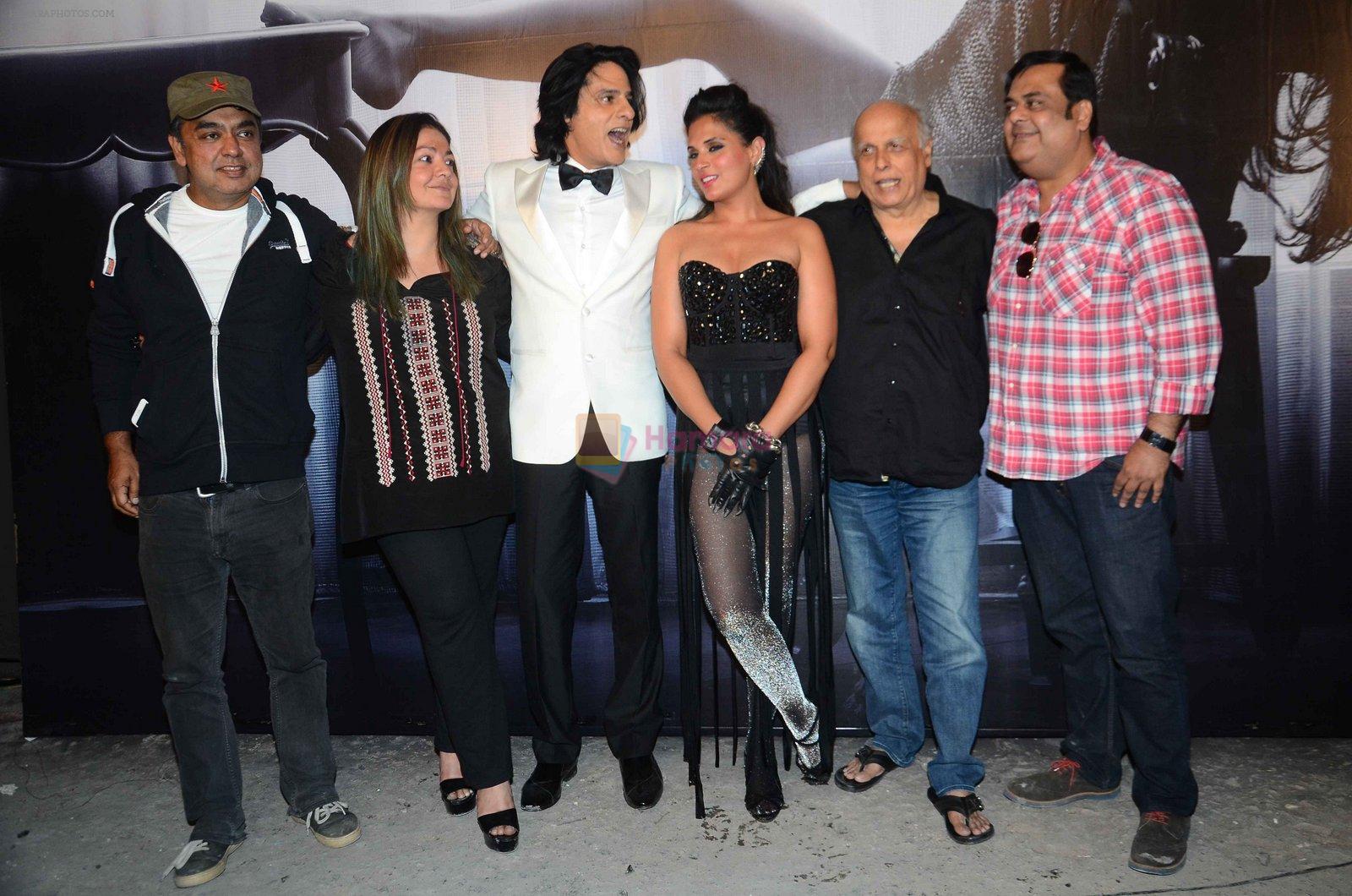 Richa Chadda, Mahesh Bhatt, Rahul Roy, Pooja Bhatt at Cabaret film launch on 9th Feb 2016