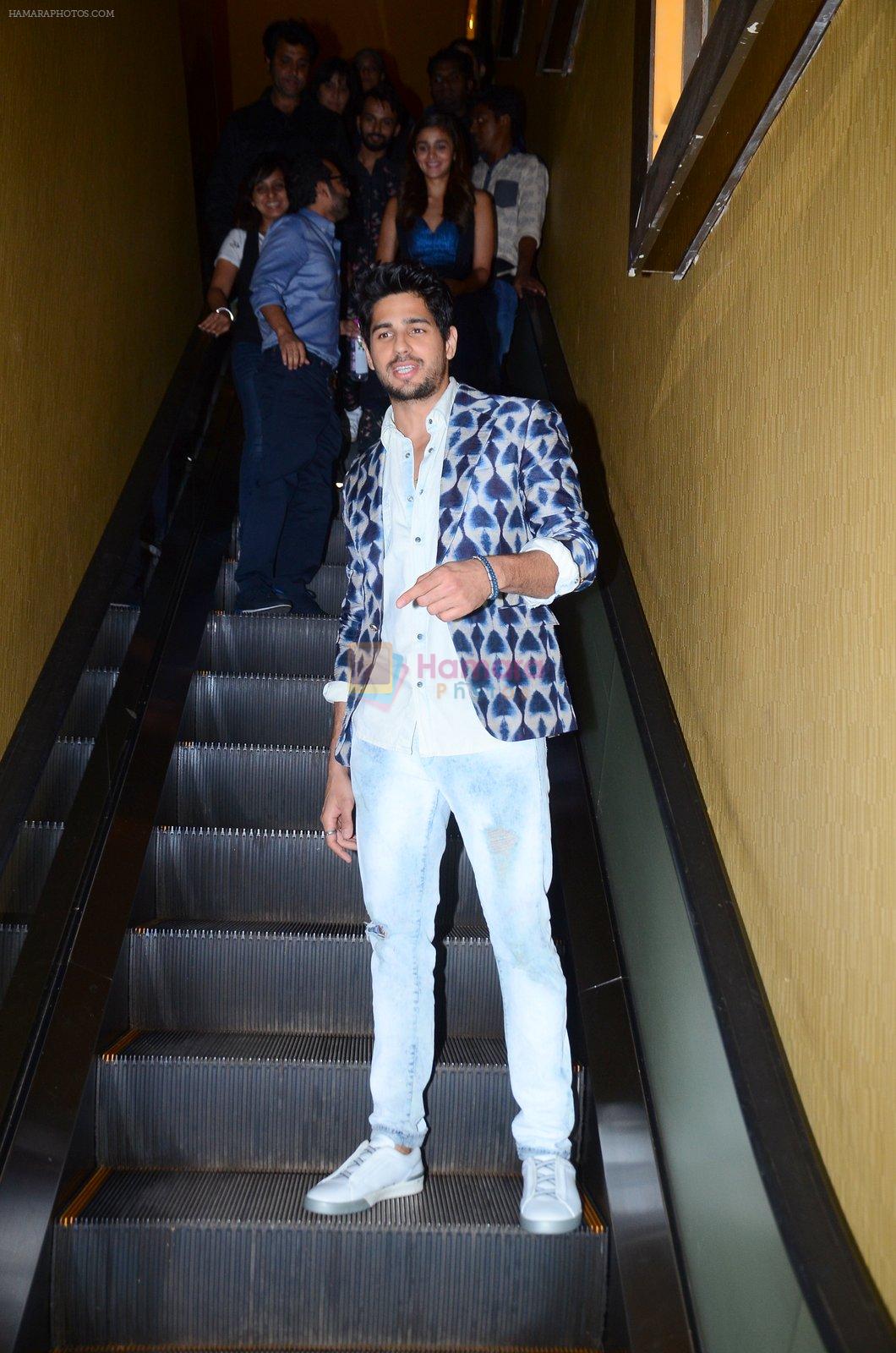 Sidharth Malhotra at Kapoor n sons trailor launch on 10th Feb 2016