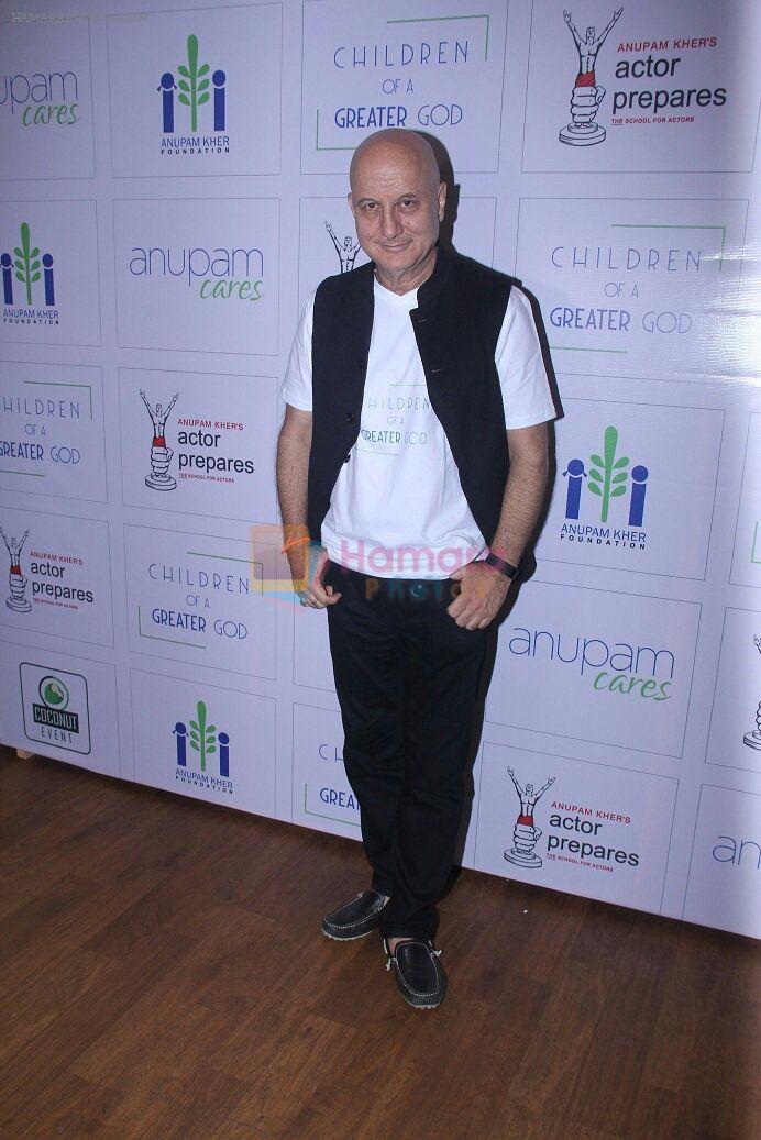 Anupam Kher at charity show on 10th Feb 2016