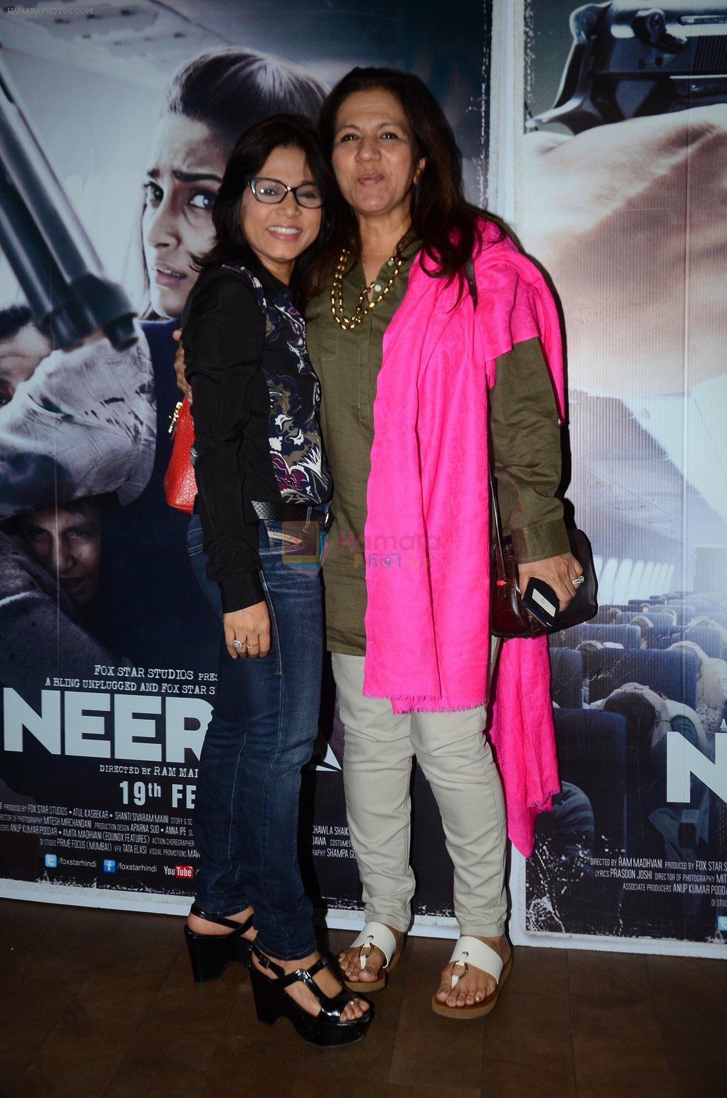 at Neerja Screening in Mumbai on 12th Feb 2016