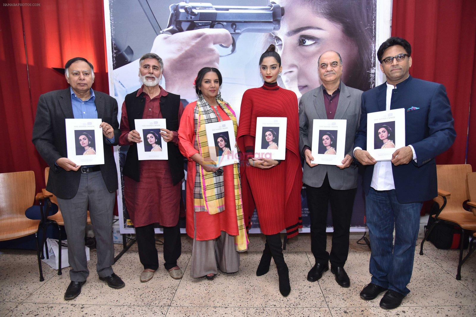 Sonam Kapoor, Shabana Azmi promotes Neerja in Delhi on 15th Feb 2016