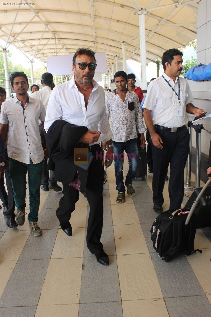 Jackie Shroff snapped at airport on 17th Feb 2016