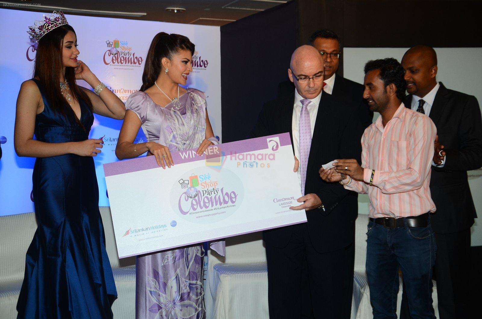 Jacqueline Fernandez at Cinnamon Hotel and Srilankan Airlines PC in Mumbai on 17th Feb 2016