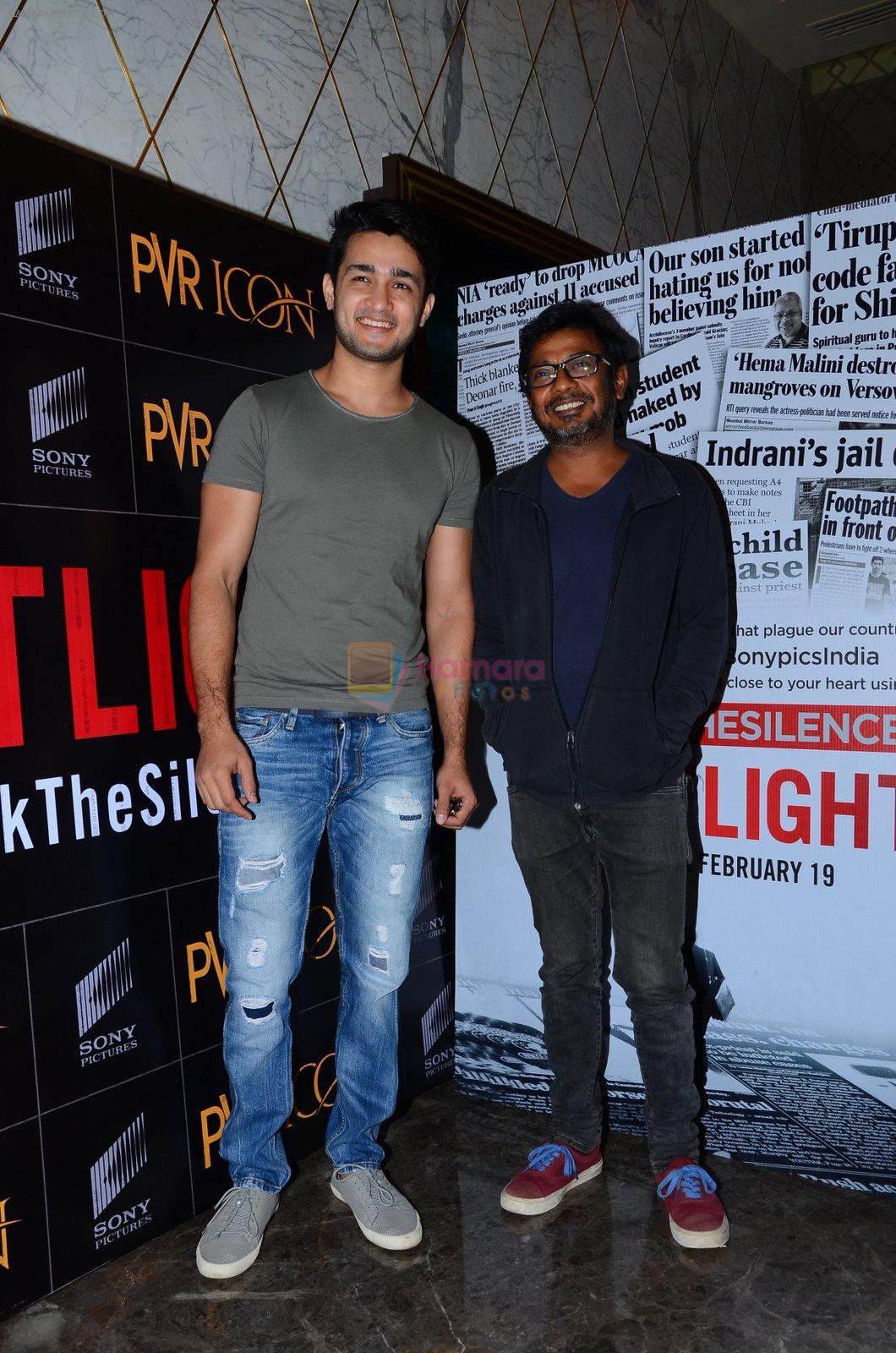 at Spotlight film screening in Mumbai on 17th Feb 2016