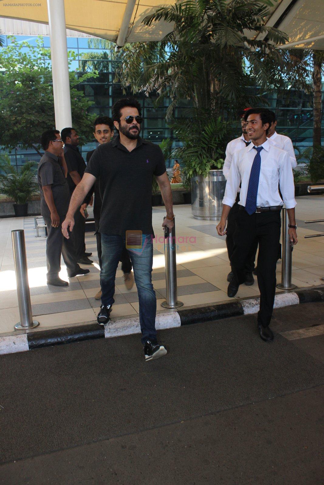 Anil Kapoor snapped at airport in Mumbai on 18th Feb 2016