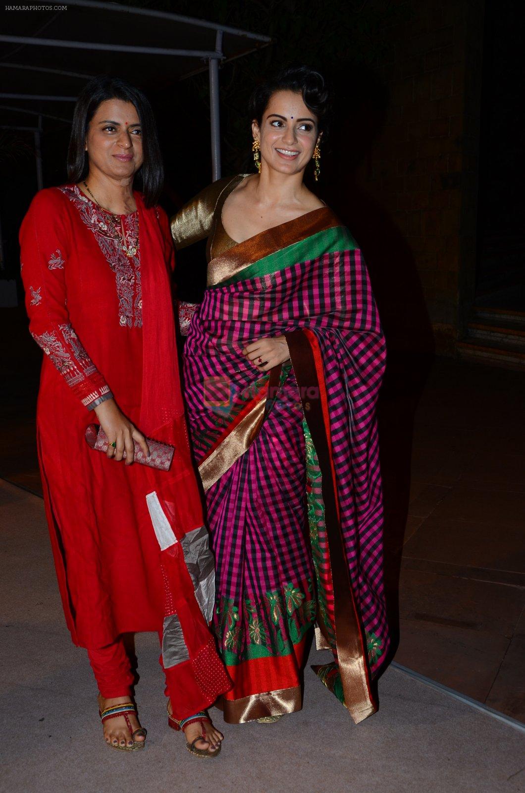 Kangana Ranaut at Shobha De's daughter's wedding in Mumbai on 19th Feb 2016