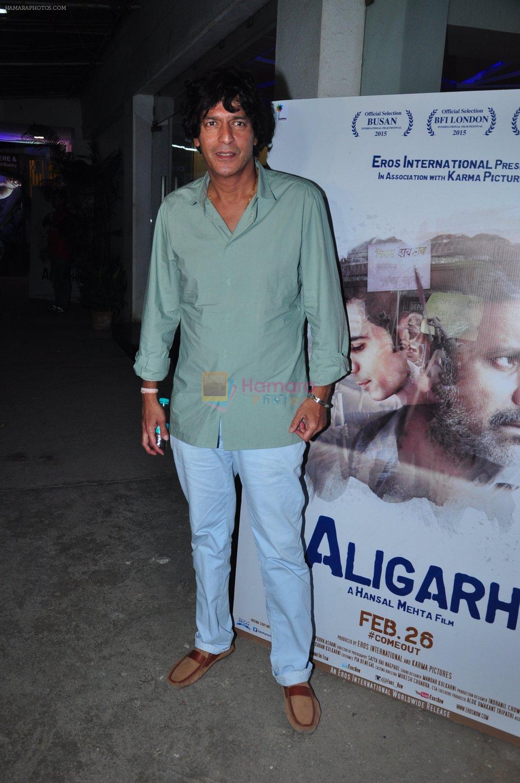 Chunky Pandey at Aligarh screening in Mumbai on 23rd Feb 2016