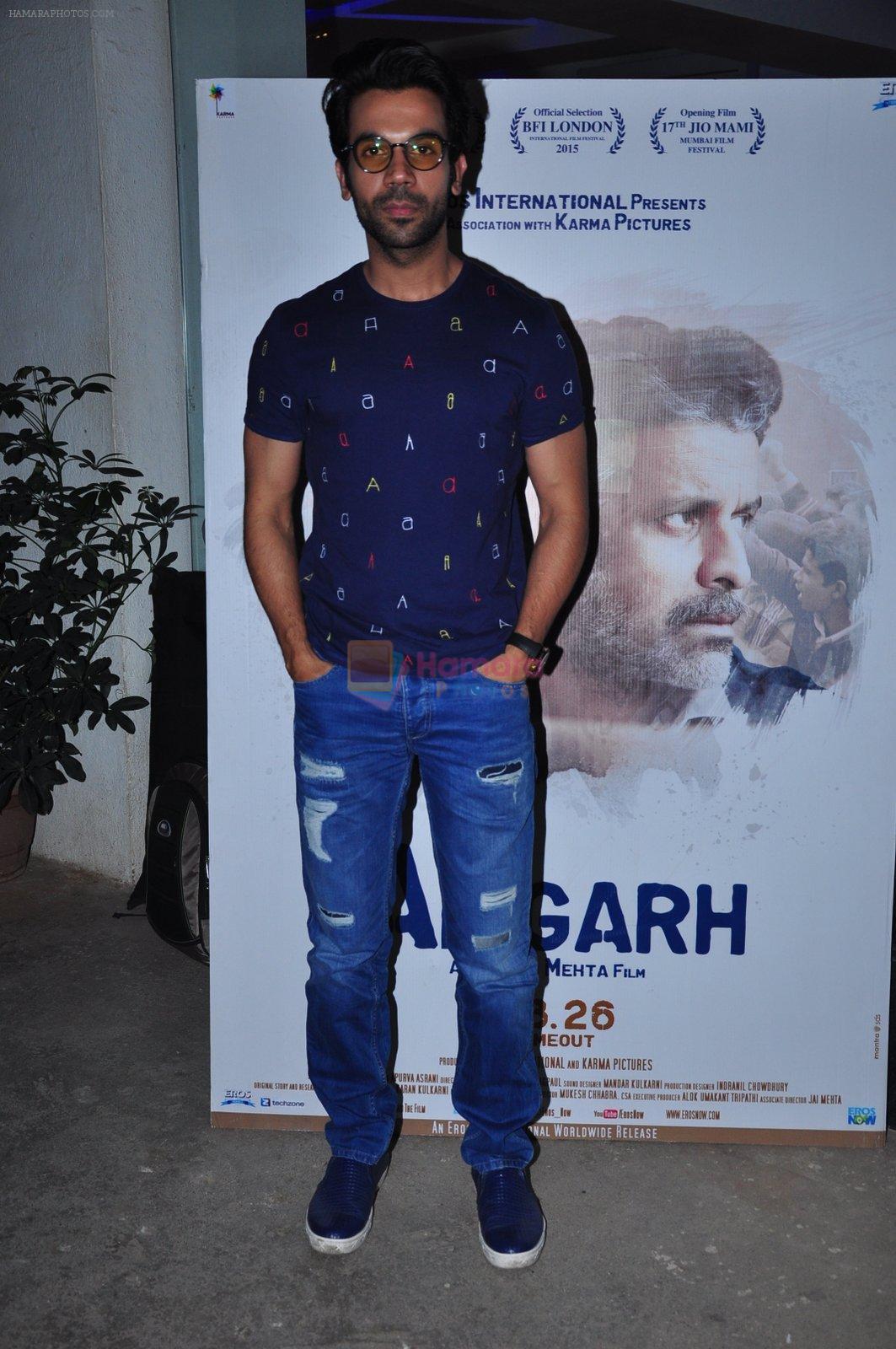 Rajkummar Rao at Aligarh screening in Mumbai on 23rd Feb 2016