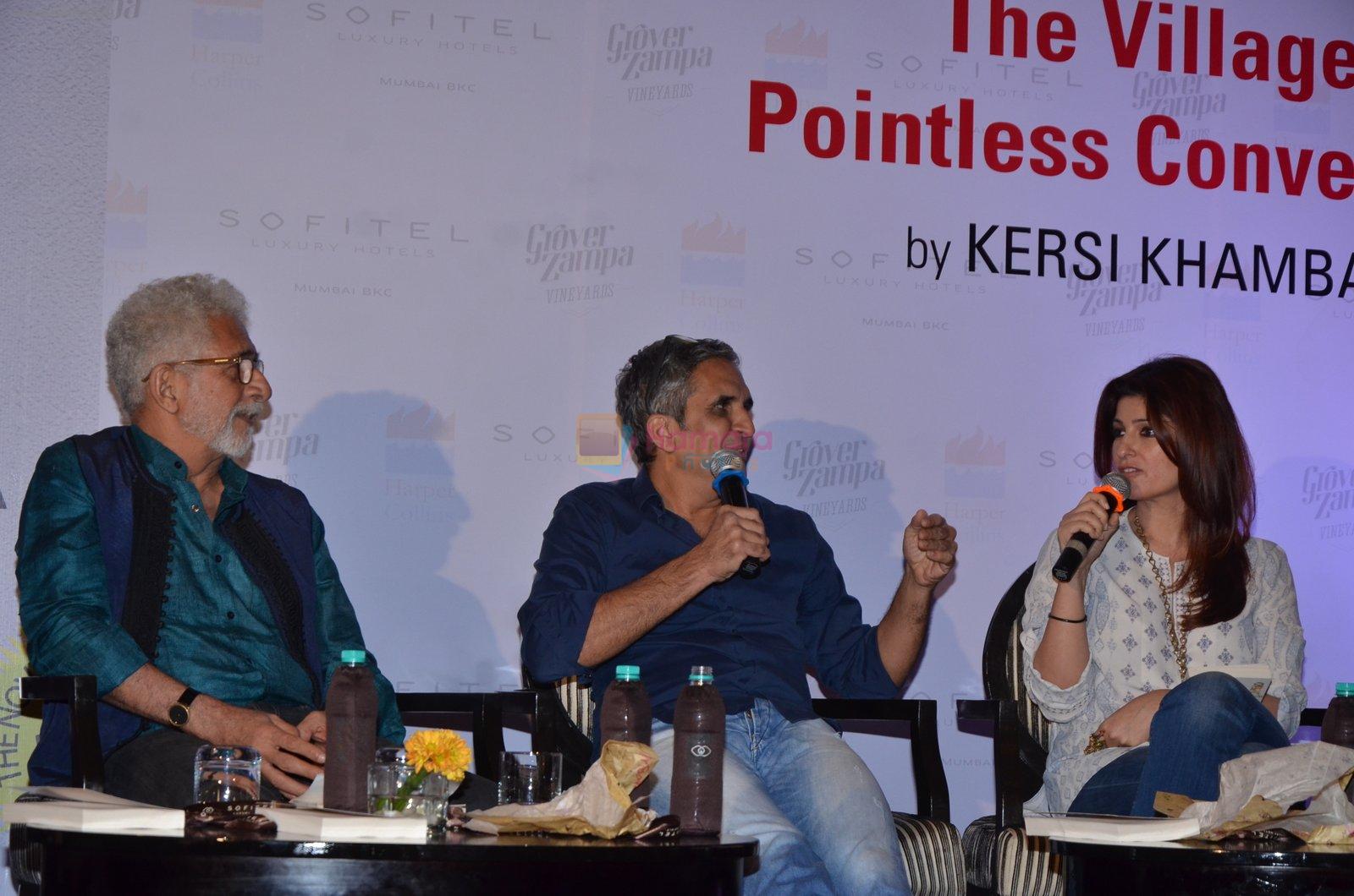 Naseeruddin Shah, Twinkle Khanna at Kersi Khambatta book launch in Mumbai on 23rd Feb 2016