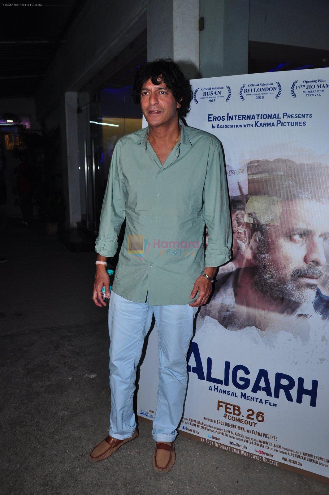 Chunky Pandey at Aligarh screening in Mumbai on 23rd Feb 2016