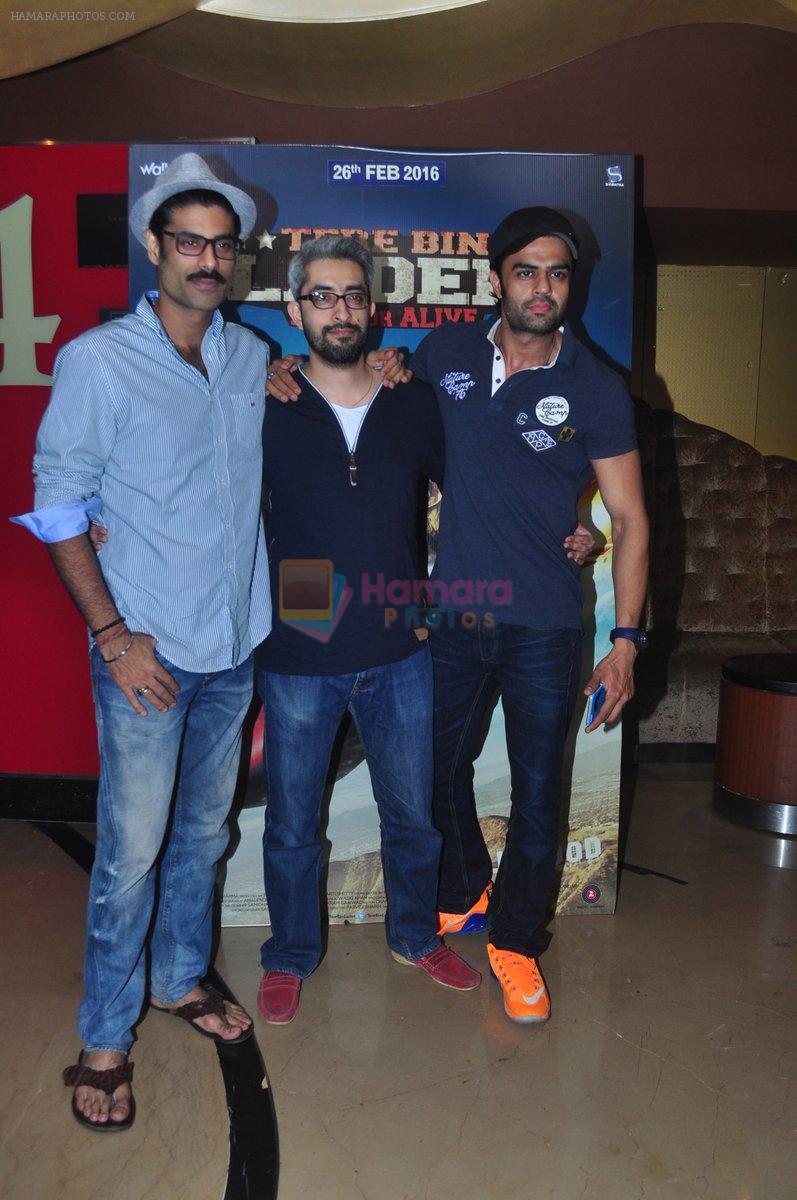 Manish Paul, Sikander Kher, Abhishek Sharma at Tere Bin Laden 2 screening in Mumbai on 26th Feb 2016