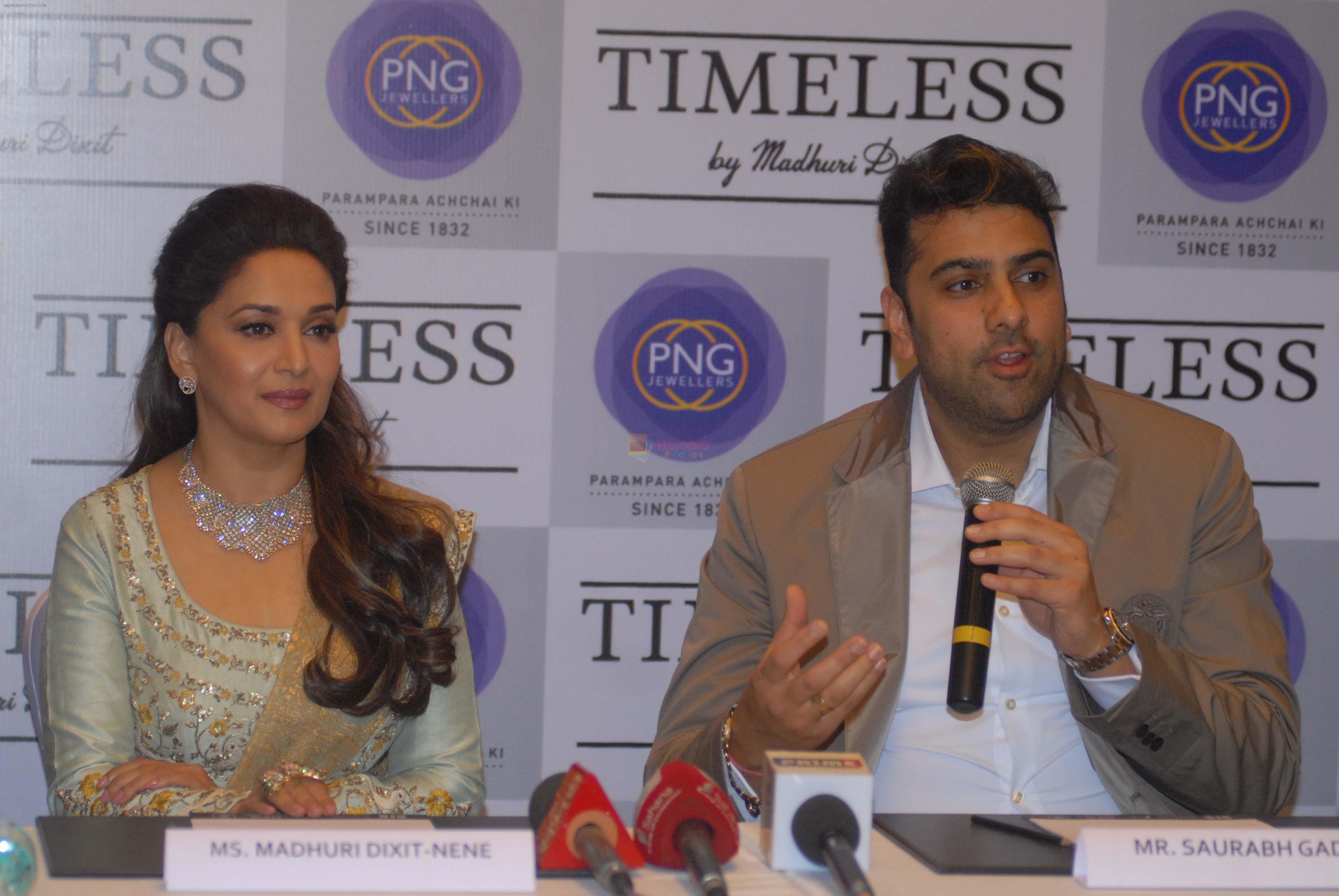 Madhuri Dixit ties up with PNG Jewellers to launch her jewellery line TIMELESS  in pune on 26th Feb 2016