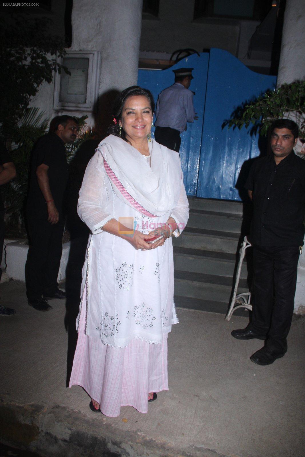 Shabana Azmi at Neerja party in Olive on 1st March 2016