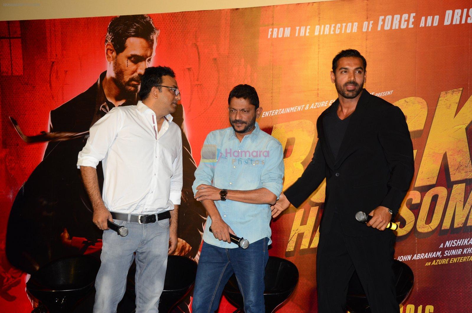 John Abraham, Nishikant Kamat at Rocky Handsome trailer launch on 3rd March 2016