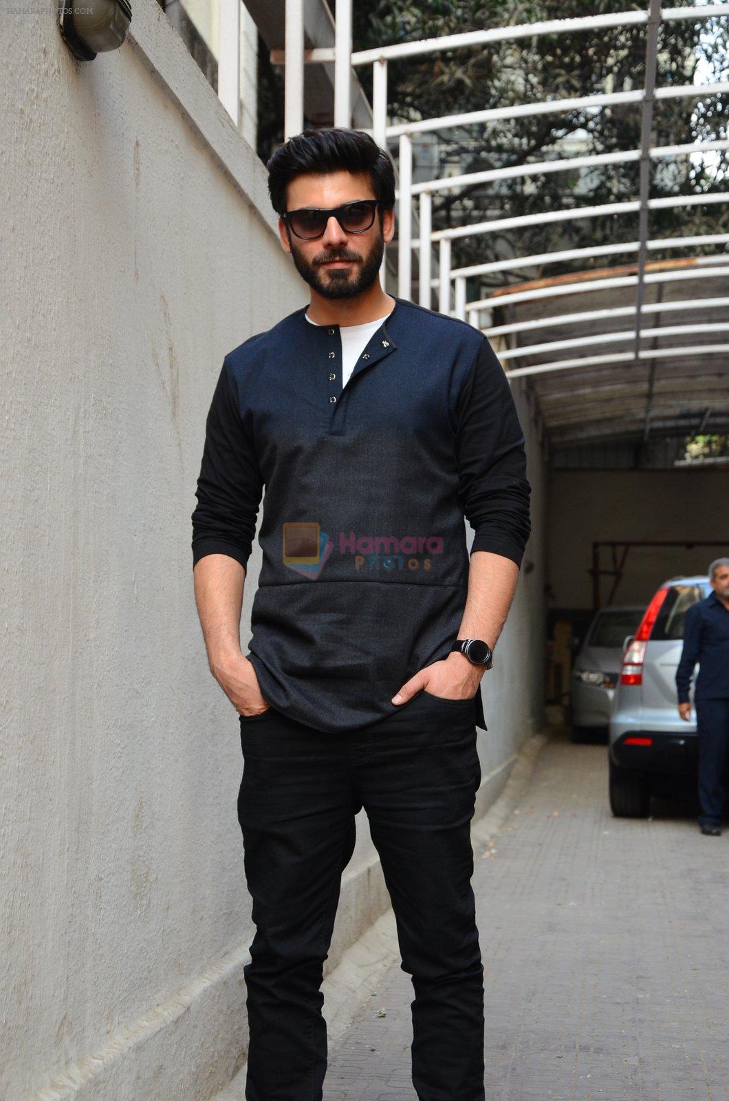 Fawad Khan at Kapoor N Sons promotions at Johar's office on 3rd March 2016