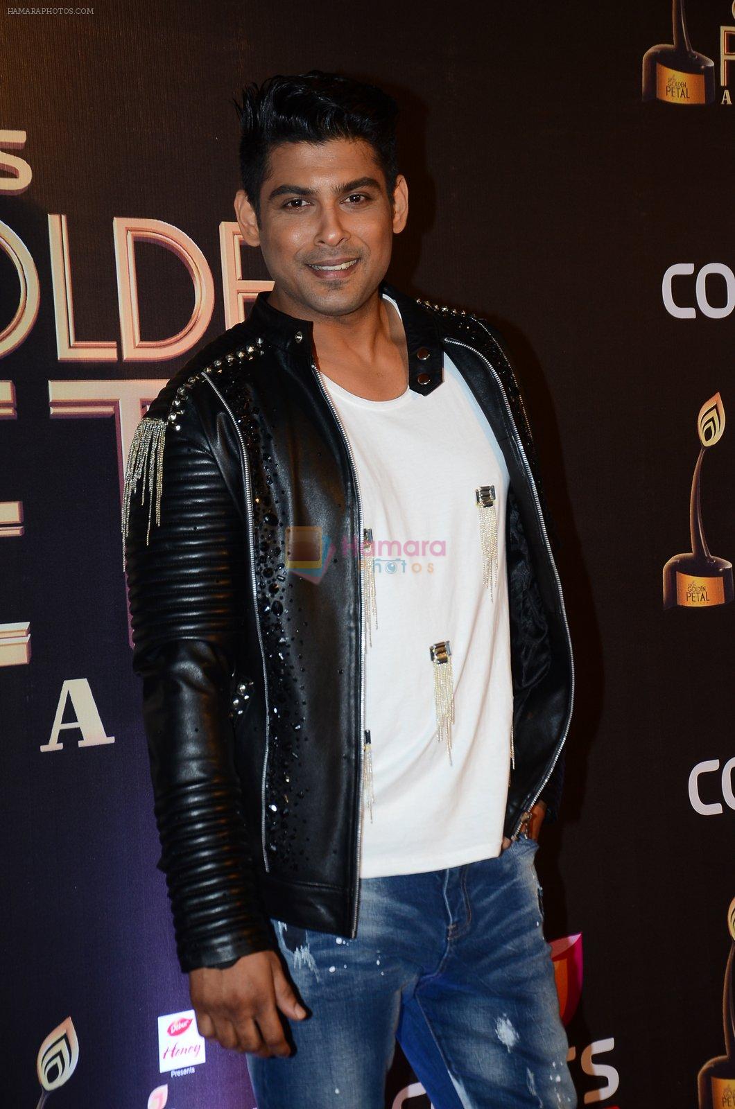 Siddharth Shukla at Golden Petal Awards in Mumbai on 6th March 2016