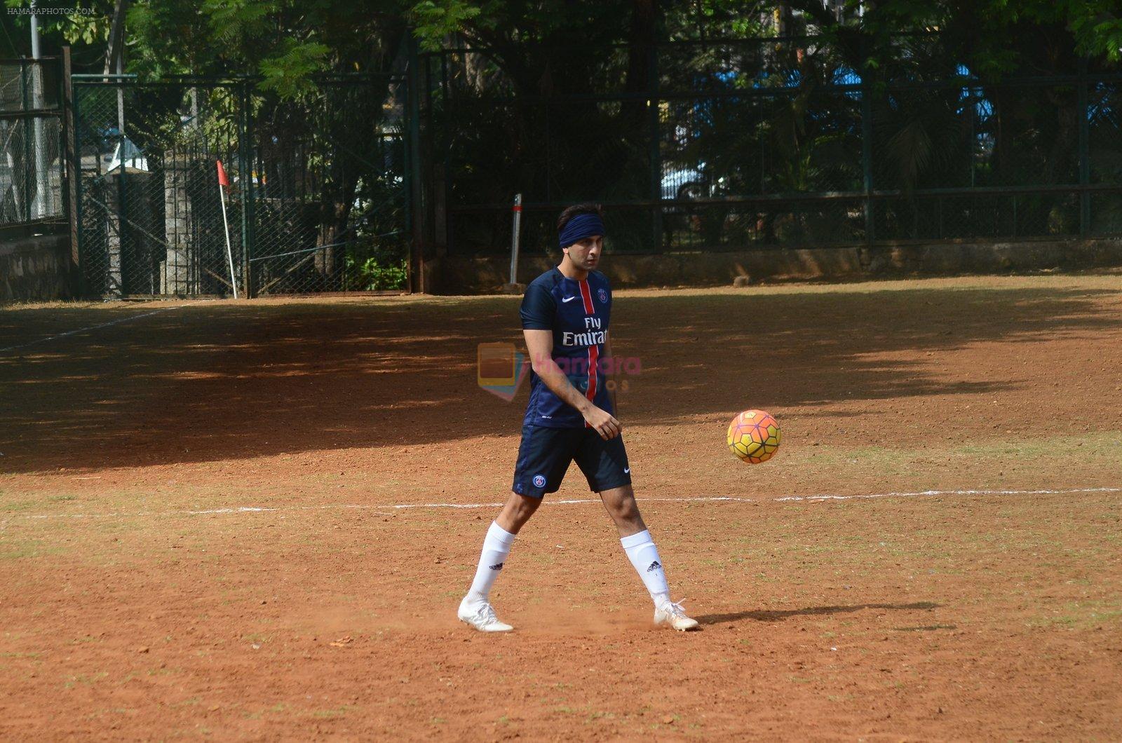 Ranbir Kapoor at soccer match on 6th March 2016