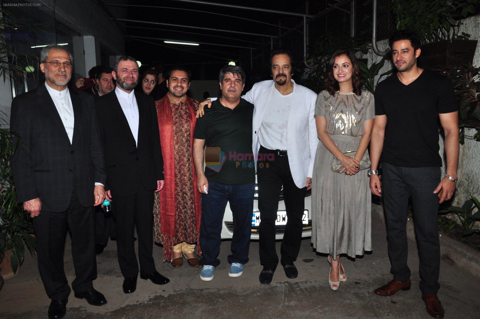 Dia Mirza, Zulfi Syed, Akbar Khan at Taj Mahal screening on 11th March 2016