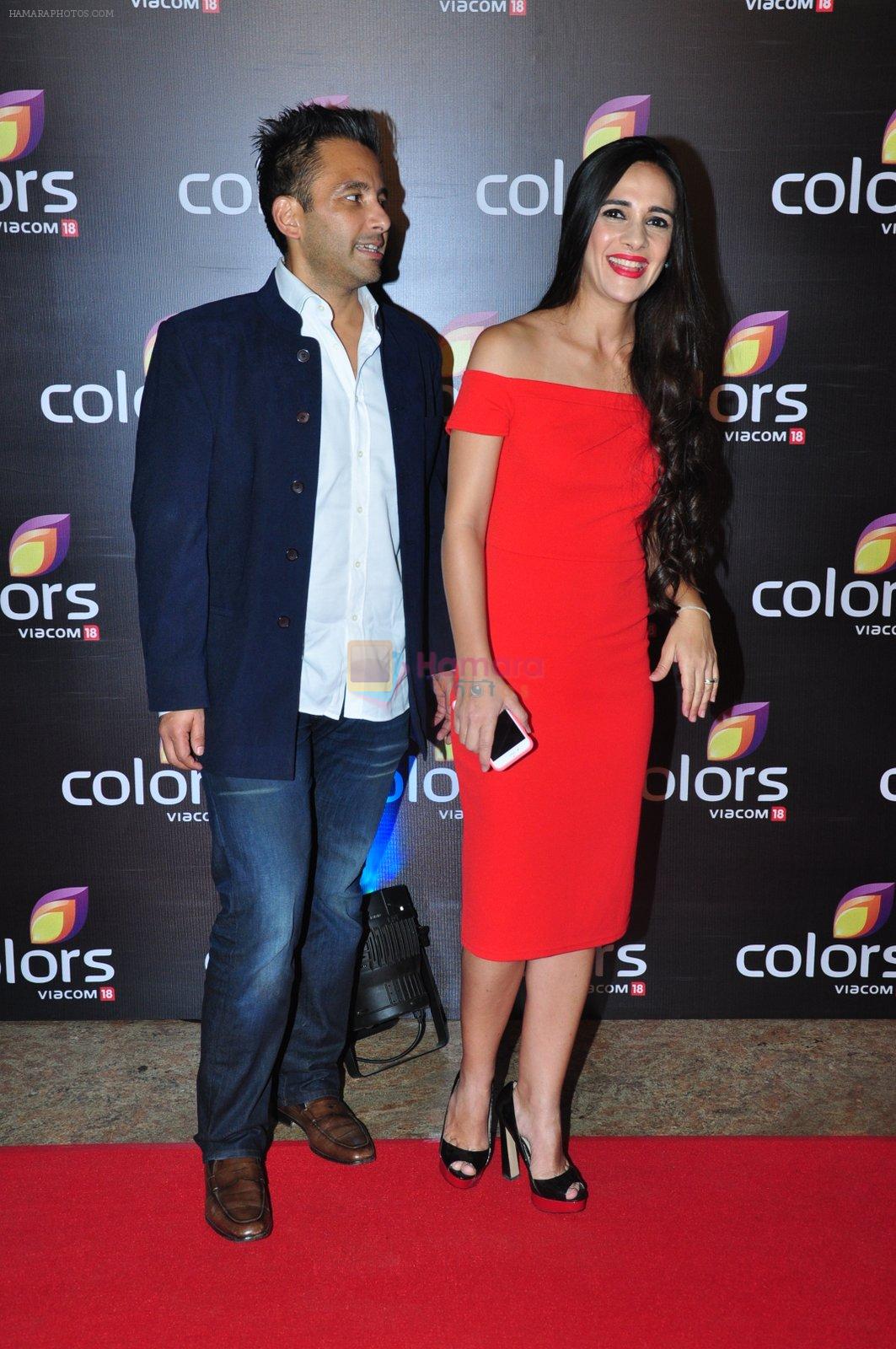 Tara Sharma at Colors red carpet on 12th March 2016