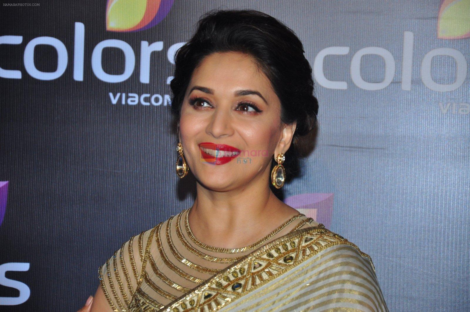 Madhuri Dixit at Colors red carpet on 12th March 2016
