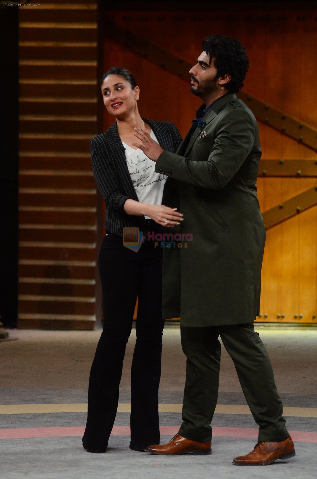 Kareena Kapoor and Arjun Kapoor at the grand finale shoot of Khatron Ke Khiladi on 15th March 2016
