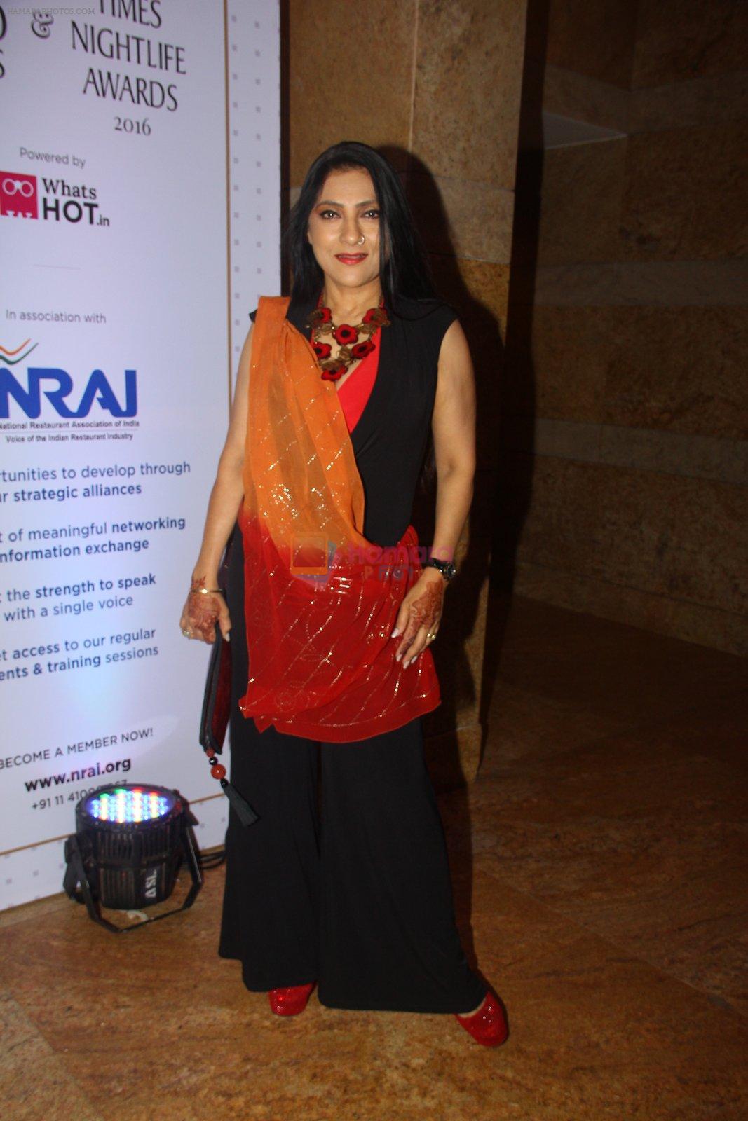Aarti Surendranath at Times Food Awards on 15th March 2016