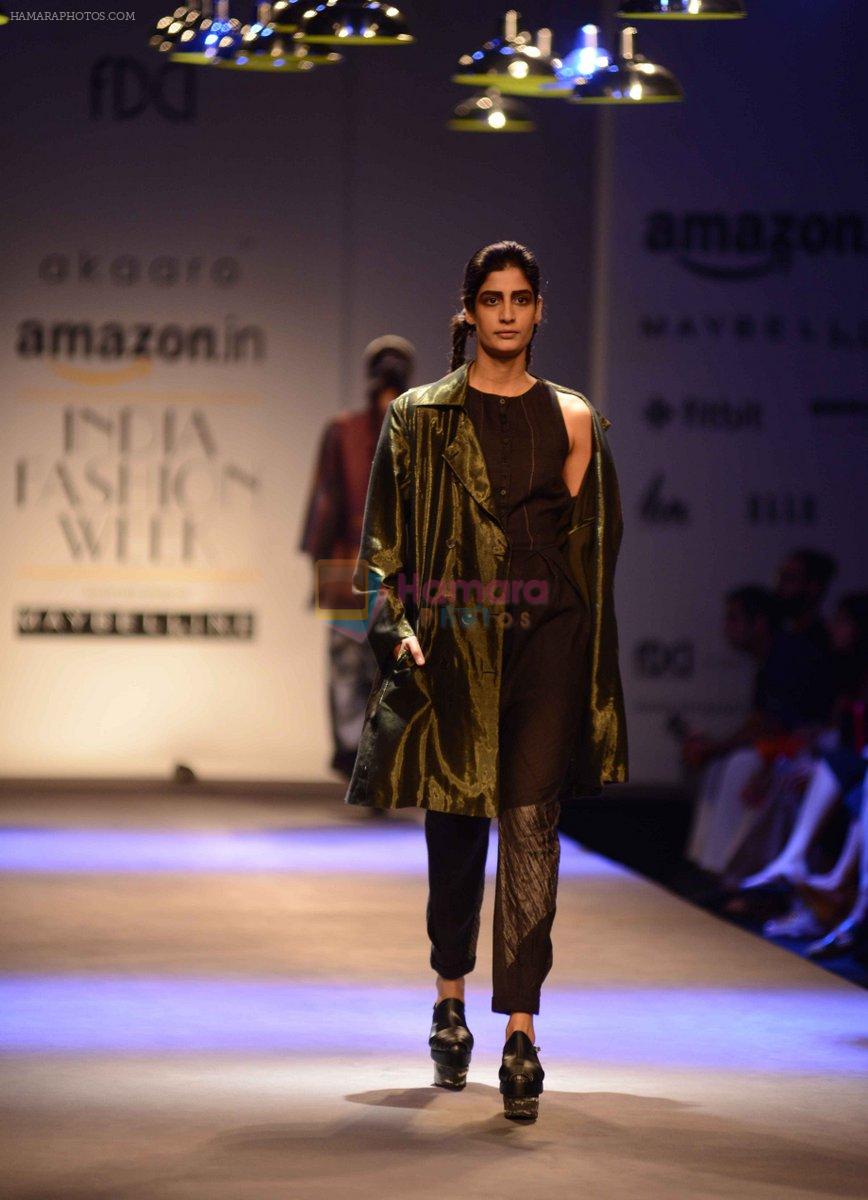 Model walk the ramp for Akaaro by Gaurav Jai gupta Show at AIFW Day 1 on 16th March 2016