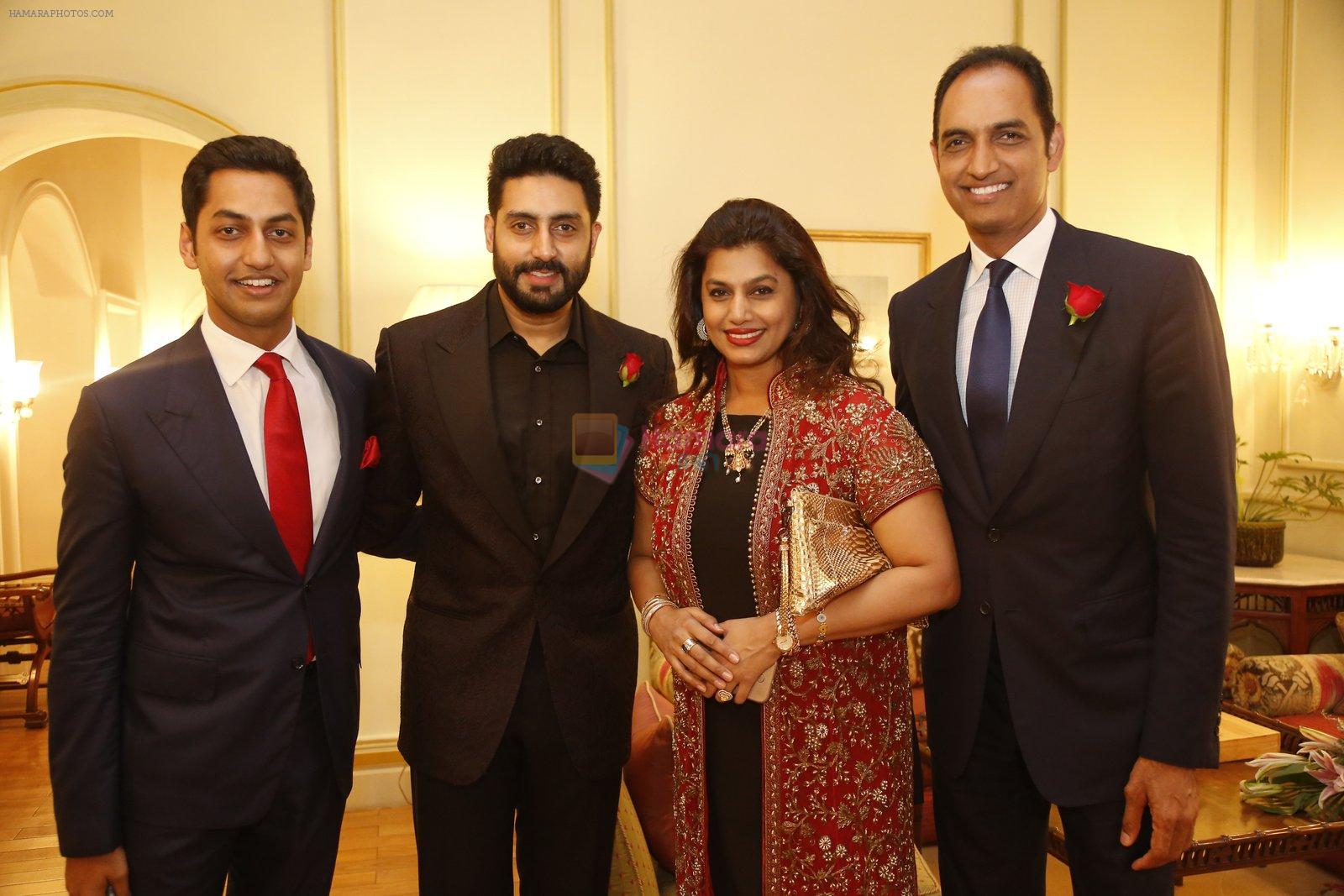 Abhishek Bachchan at Magic Bus charity dinner in Falaknuma Palace on 17th March 2016