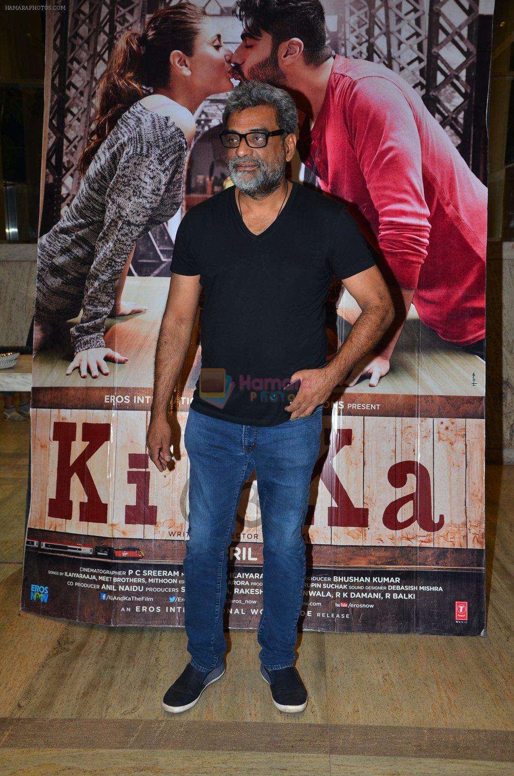 R Balki at Ki and Ka screening in Mumbai on 23rd March 2016