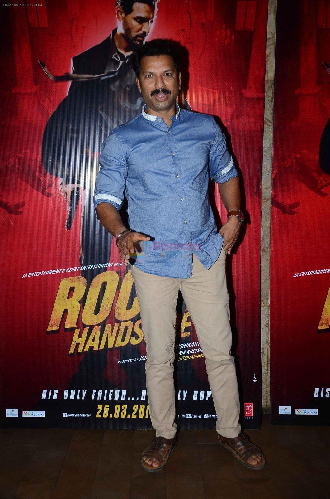 at Rocky Handsome screening in Mumbai on 23rd March 2016