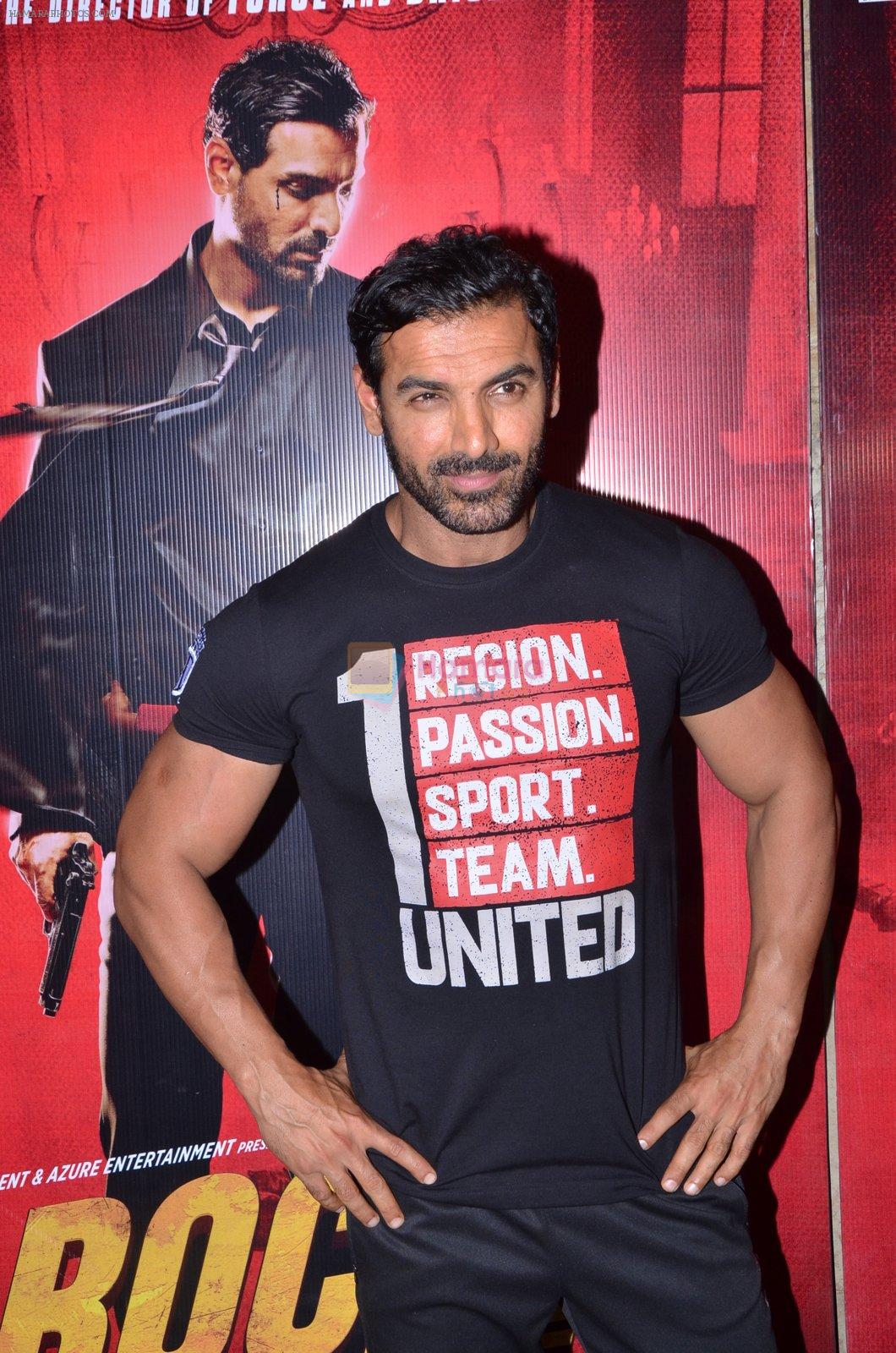 John Abraham at Rocky Handsome screening on 24th March 2016