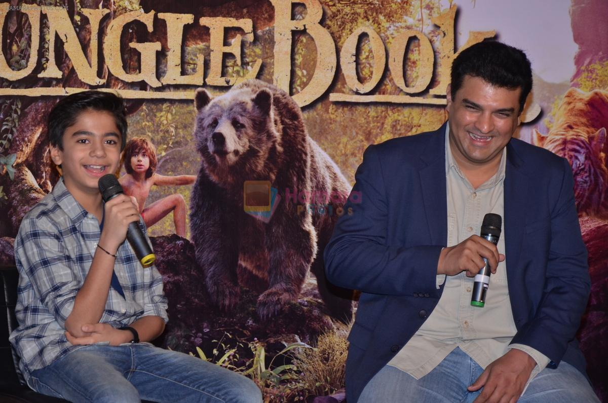 Siddharth Roy Kapoor with Neel Sethi aka Mowgli at Jungle Book press meet on 28th March 2016