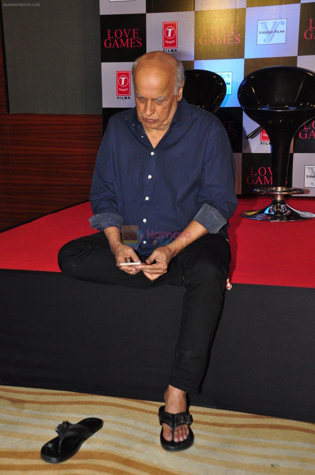 Mahesh Bhatt at T-series film Love Games press meet on 29th March 2016