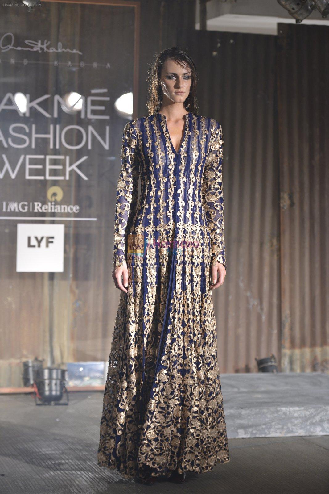 Model at Anand Kabra's show for LFW 2016 on 30th March 2016