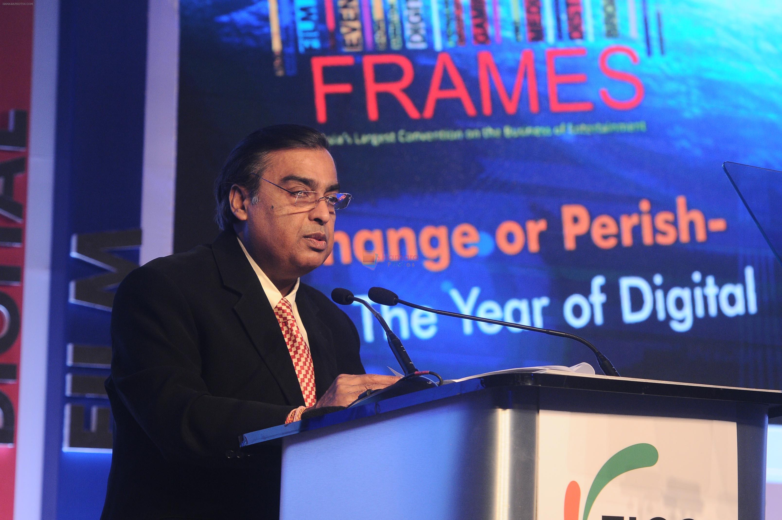 Mukesh Ambani inaugurate FICCI Frames 2016 on 30th March 2016