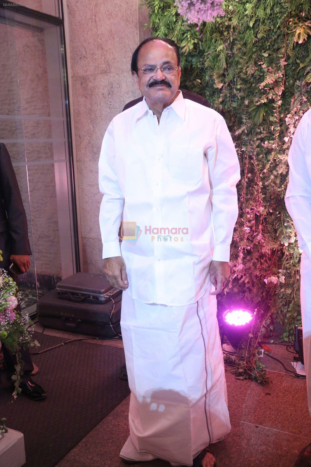 at Chiranjeevi's daughter Sreeja's wedding reception on 31st March 2016
