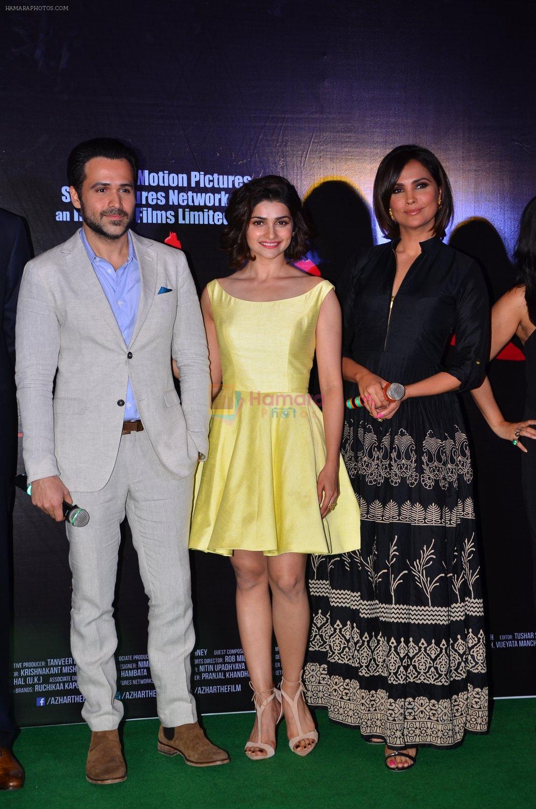 Emraan Hashmi, Prachi Desai, Lara Dutta at Trailer launch of Azhar on 1st April 2016