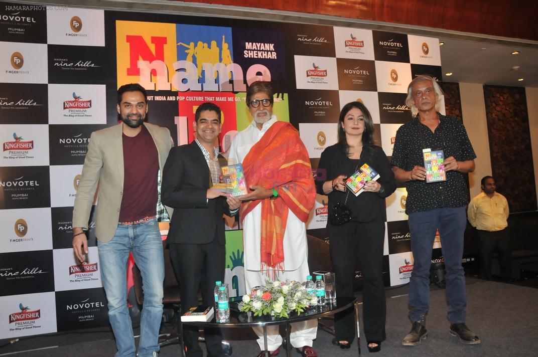 Amitabh Bachchan, Abhay Deol, Pooja Bhatt, Sudhir Mishra at the Book launch  of Mayank Shekhar's Name Place Animal Thing on 2nd April 2016 / Abhay Deol  - Bollywood Photos