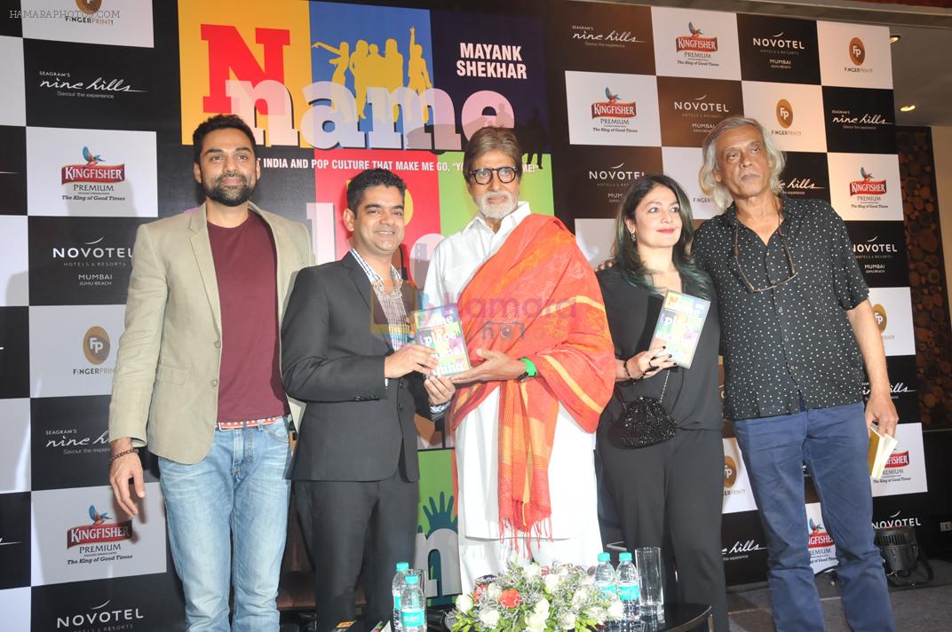 Amitabh Bachchan, Abhay Deol, Pooja Bhatt, Sudhir Mishra at the Book launch of Mayank Shekhar's Name Place Animal Thing on 2nd April 2016